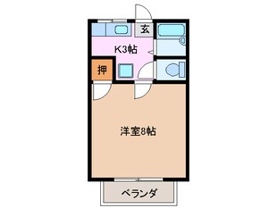 ルクール津の物件間取画像